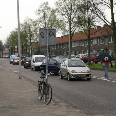 Verkeer werd in beide richtingen stil gelegd