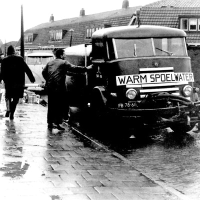 Voor het schoonmaken kon men warm water halen