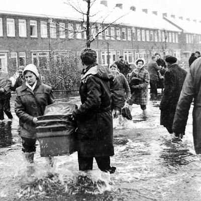 Evacuatie watersnood 1960