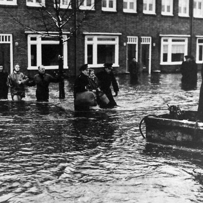 Evacuatie watersnood 1960