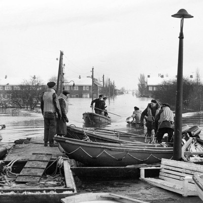 Evacuatie watersnood 1960