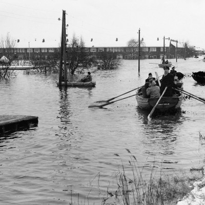 Evacuatie watersnood 1960